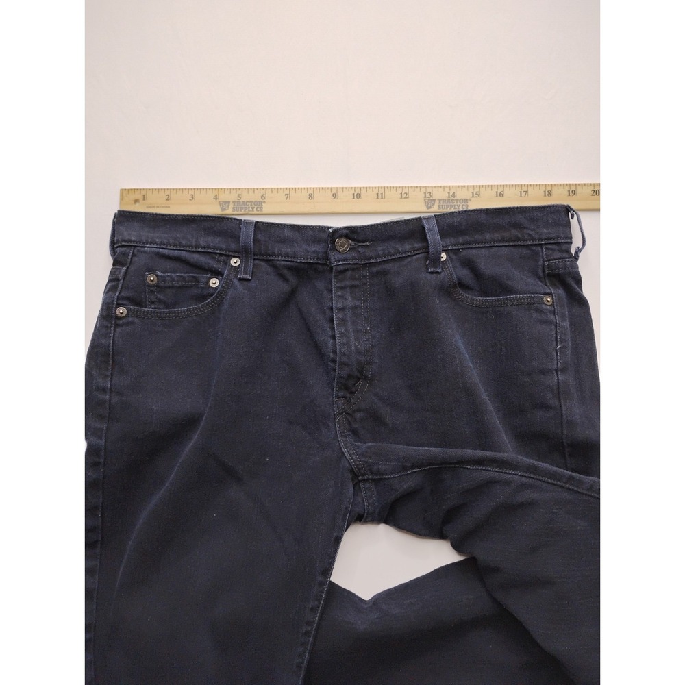 Levis Womans 515 Boot Cut Dark Blue Jeans Size 16 M - Picture 6 of 11
